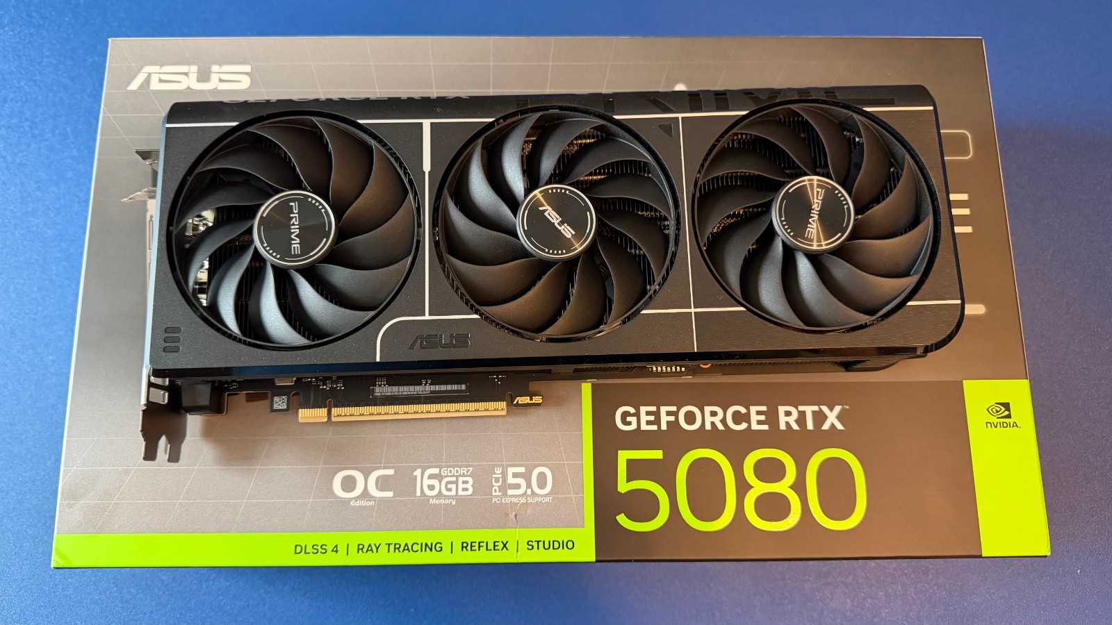 ASUS PRIME GeForce RTX 5080 OC Edition 16GB GDDR7 SFF-Ready PCIe 5.0 GPU