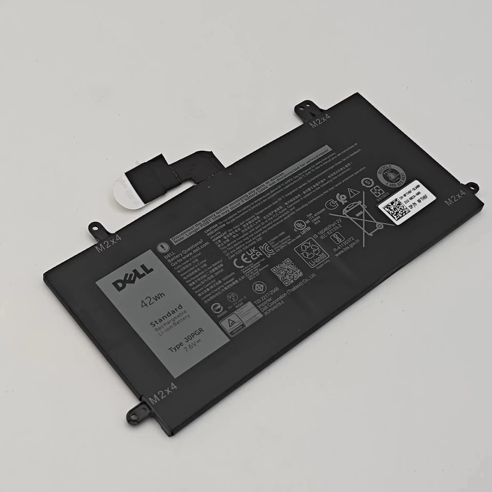 New Genuine J0PGR Battery Dell Latitude 5285 5290 2-in-1 Series FTH6F 1WND8