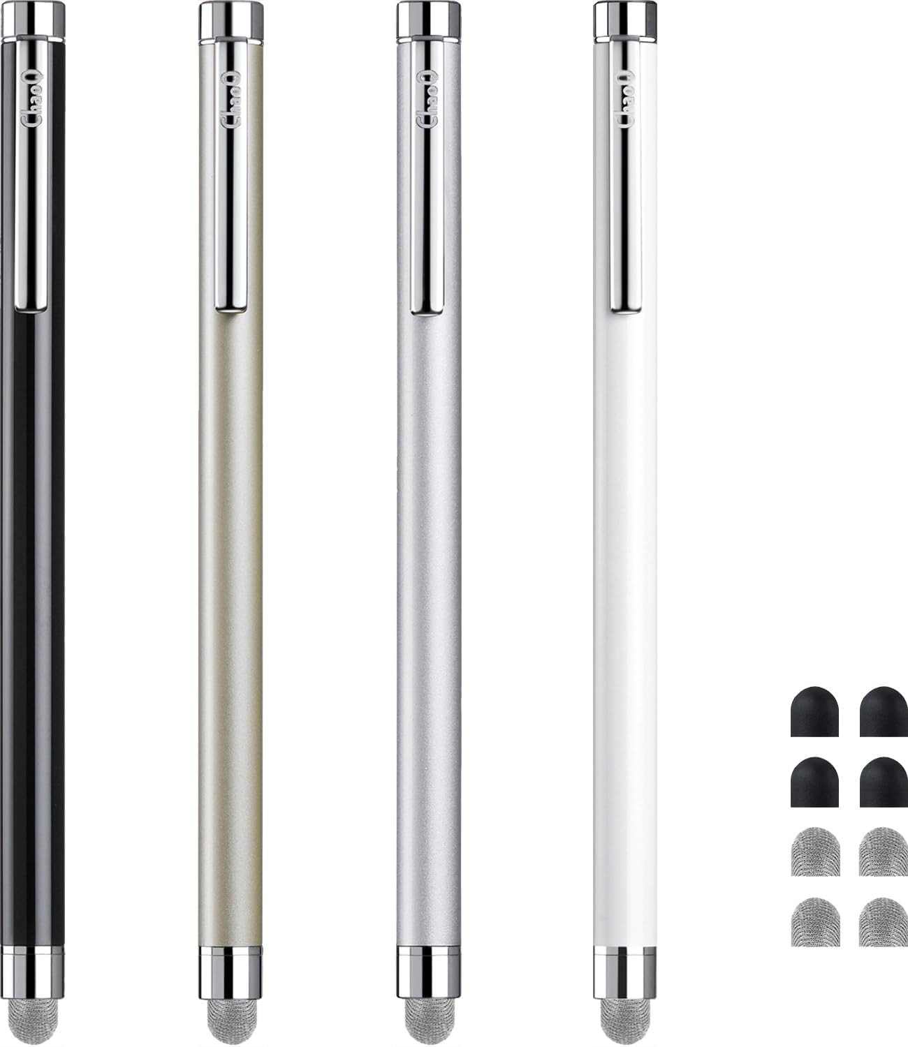 Stylus Pens for Touch Screens,  4 Pcs Mesh Fiber Stylus