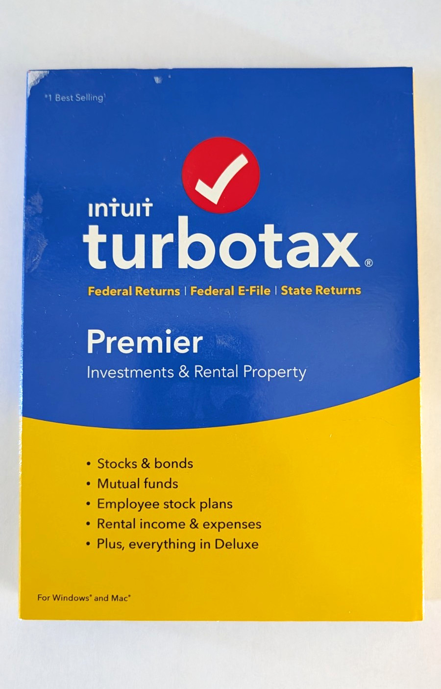 Intuit TurboTax Premier 2018 Investments & Rental Property CD for Win/Mac