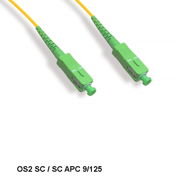 10PCS 30 Meter SC/SC APC OS2 9 /125 Simplex Single-Mode Fiber Optic Cable OFNR