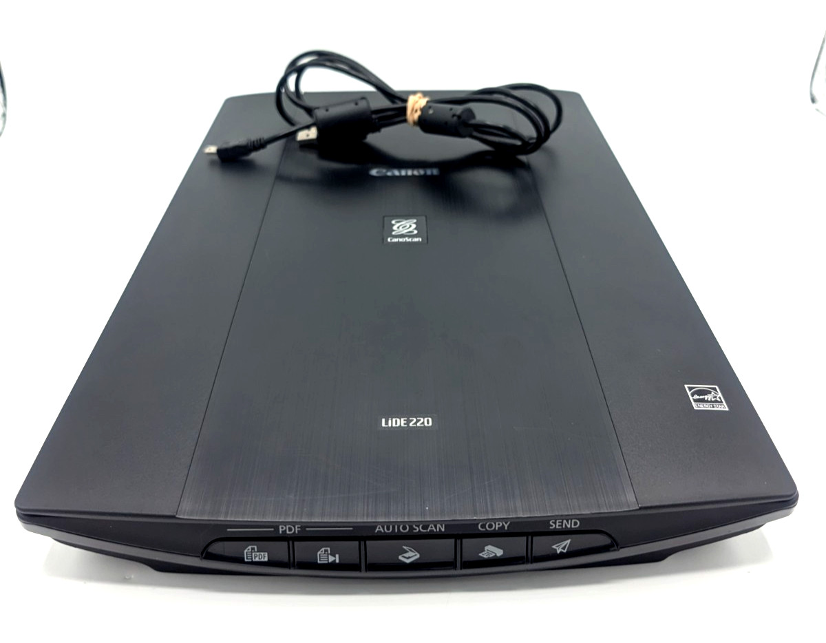 Canon CanoScan LiDE220 lide 220 Color Image Flatbed Scanner - w Cable - Tested