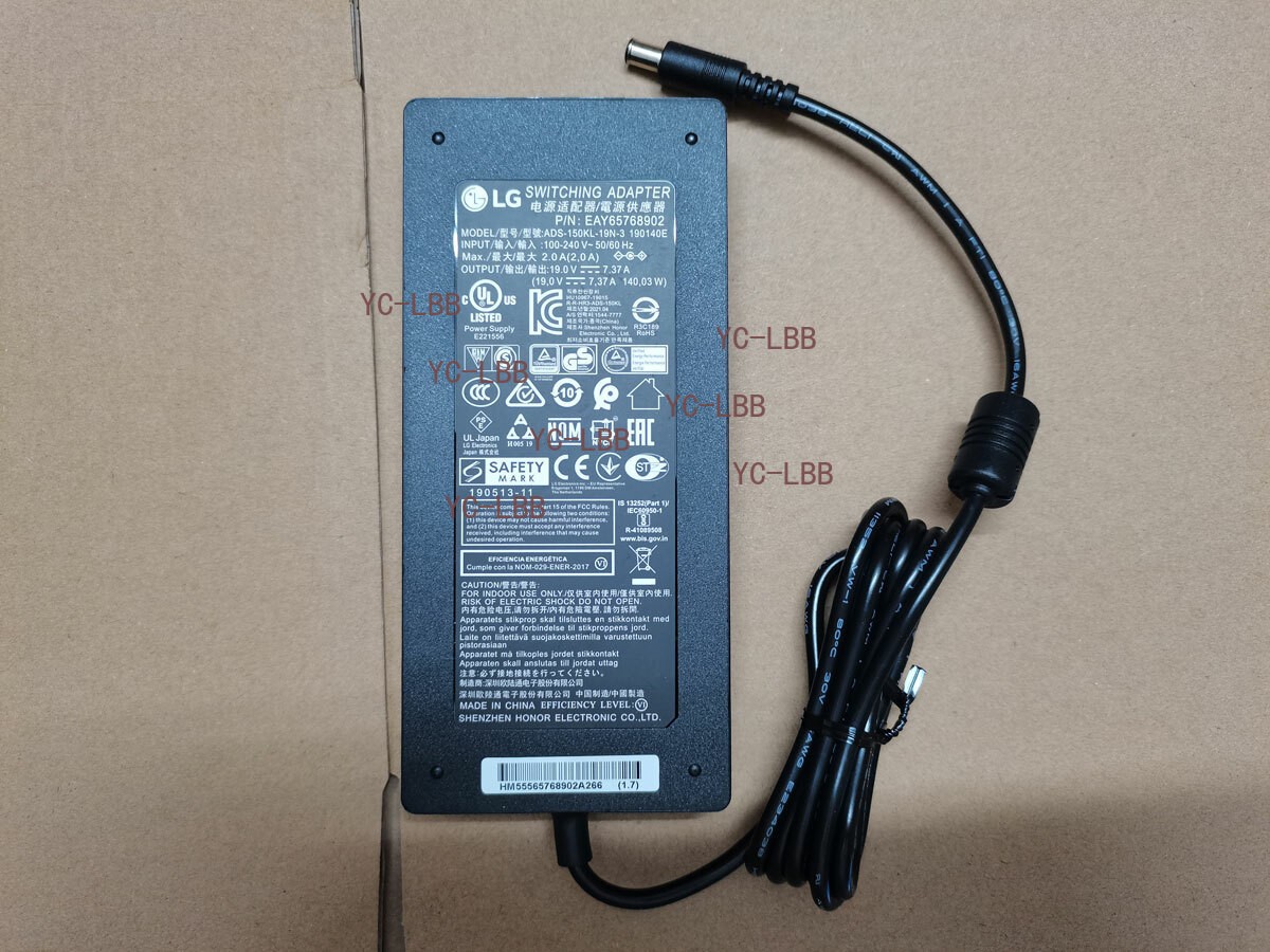 NEW Original 19V 7.37A 140W ADS-150KL-19N-3 for LG 27UK850-W LED Monitor LCAP31