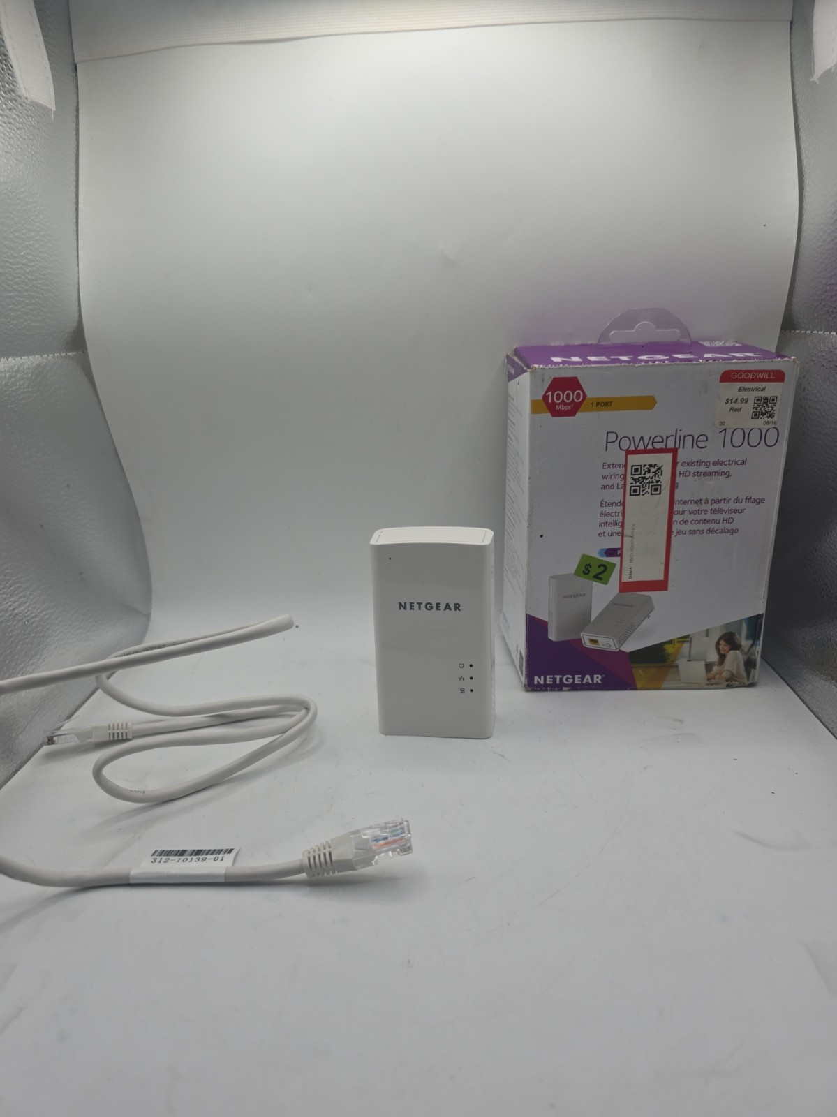 Netgear Powerline 1000 PL1000v2 Ethernet Adapter Single Unit