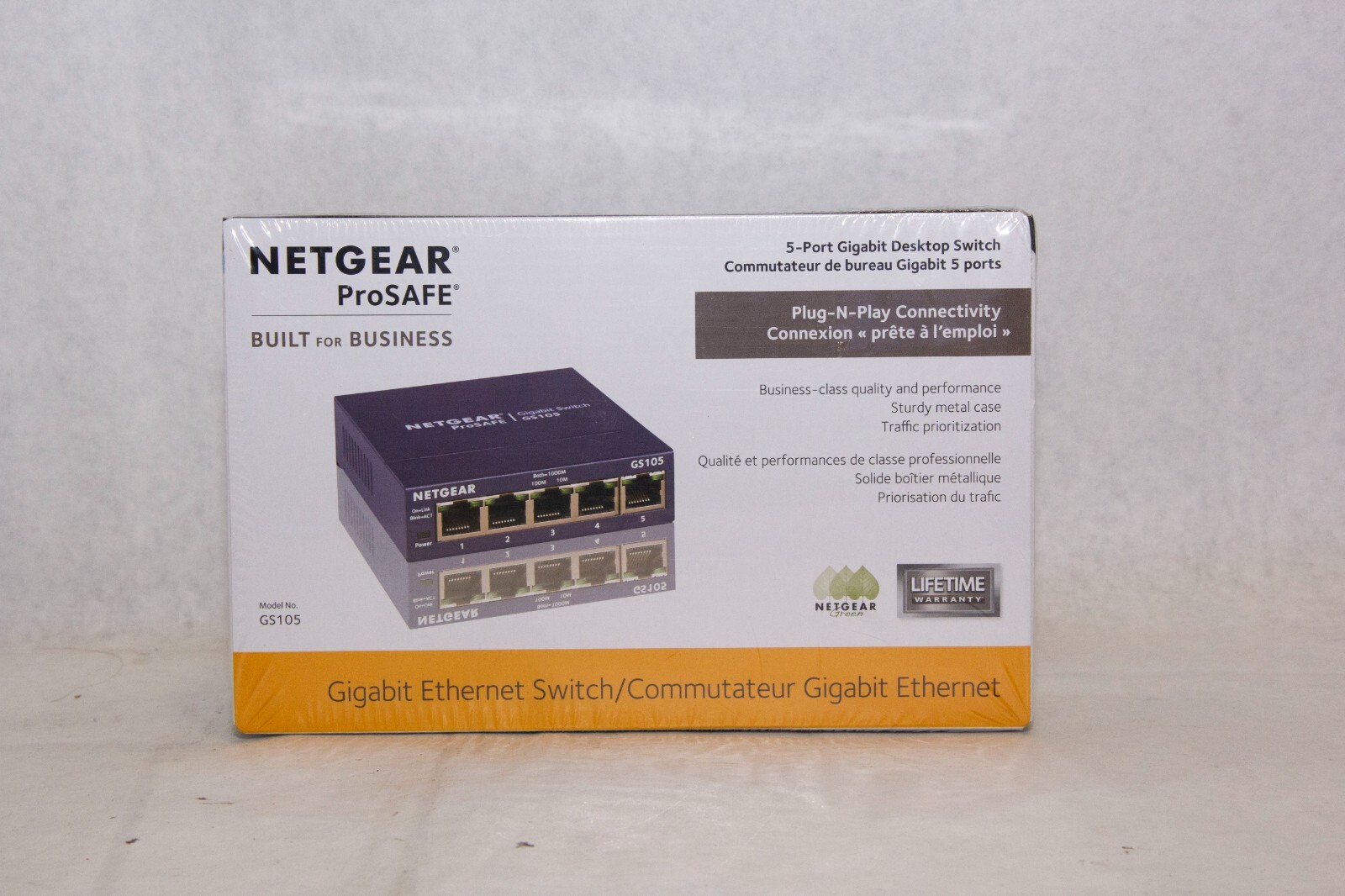 Netgear ProSAFE 5-Port Gigabit Desktop Switch -- BRAND NEW SEALED UNUSED