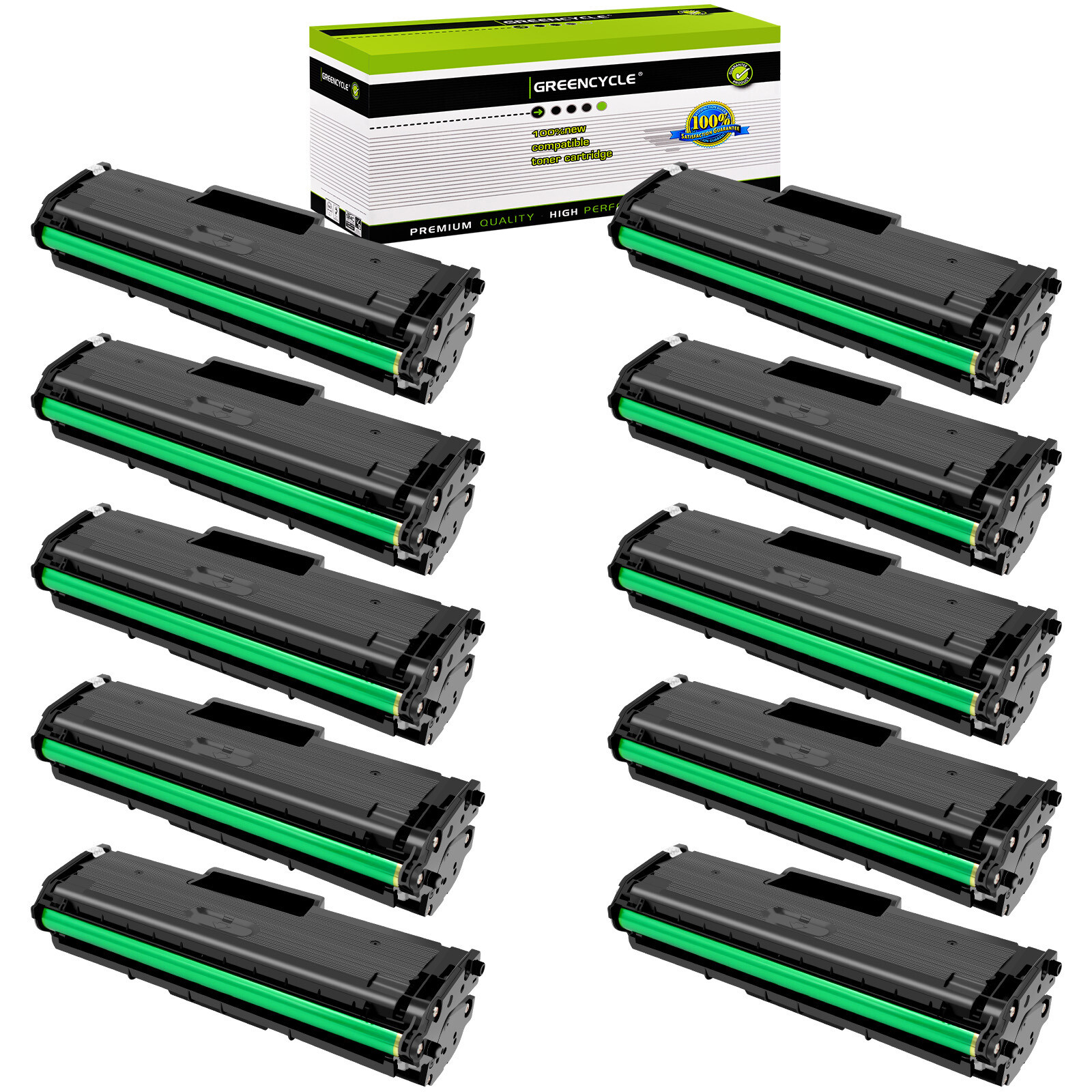 10PK MLT-D101S Toner Cartridge Fit for Samsung Printer ML-2166 SCX-3400fw 3401fh