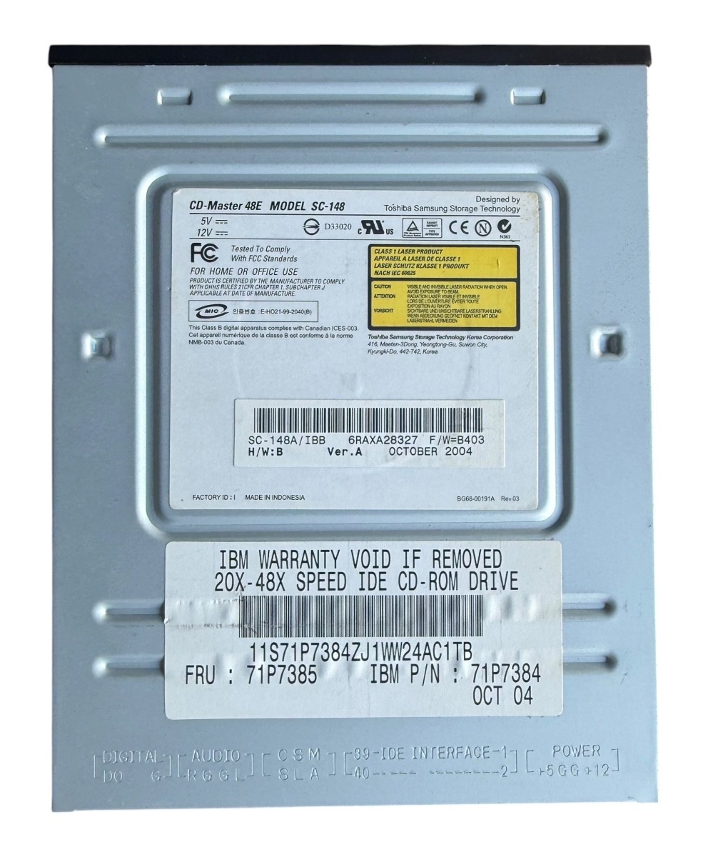 IBM CD Master 48E SC-148 20X-48X IDE CD-ROM Drive Internal Optical Drive Used