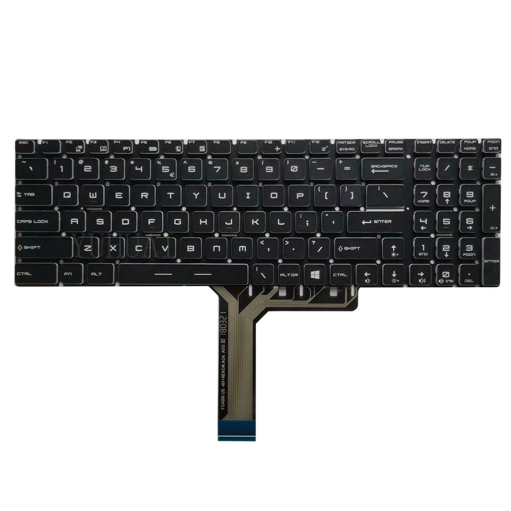 FOR MSI GV62 8RC 8RE GV62VR GV72 7RD GV72 7RE GV72VR Keyboard US Red Backlight