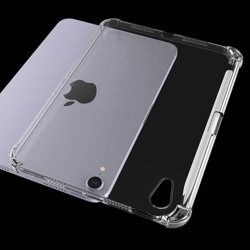 TPU Transparent Case For iPad 9th/8th/7th Generation Mini 6 8.3" Pencil Holder