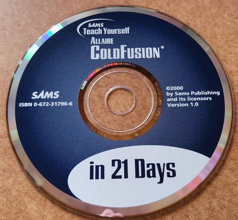 Teach Yourself Allaire ColdFusion in 21 Days SAMS CD-ROM ONLY 2000