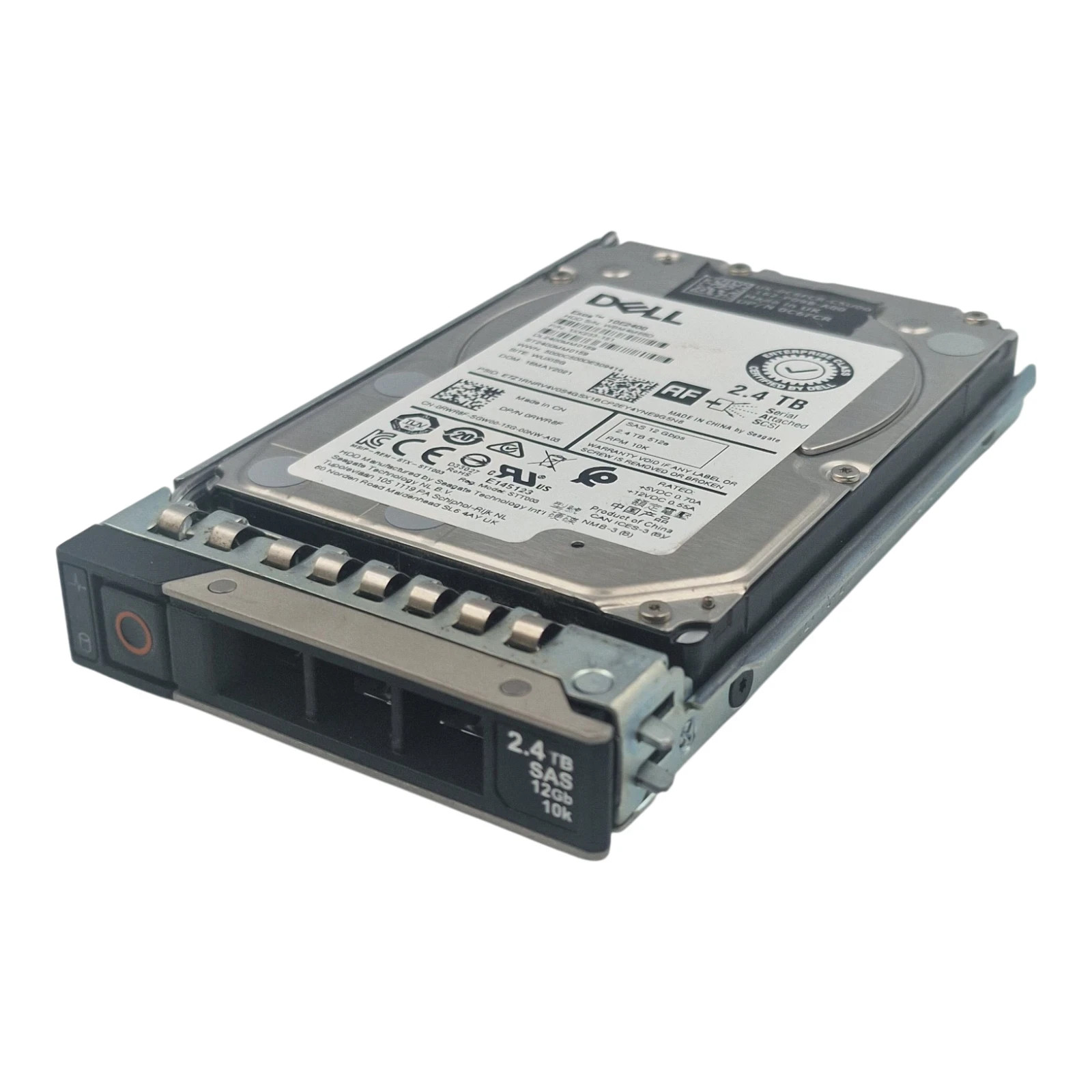 Dell 2.4TB 10K SAS 12G 2.5" Hard Drive HDD RWR8F 0RWR8F + Gen 14-17 Series Caddy