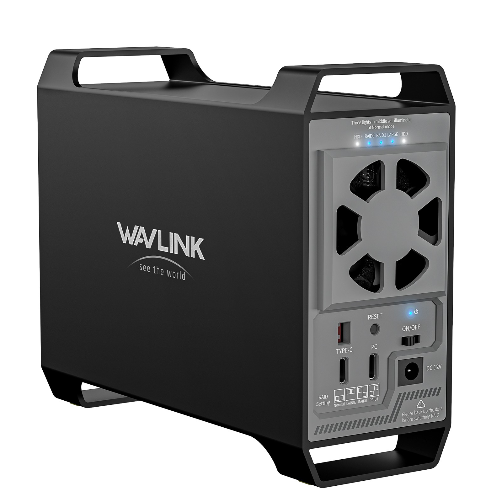 10Gbps USB-C 3.2 to 2-Bay/4-Bay 2.5/3.5'' SATA HDD/SSD Enclosure Hard Drive Dock