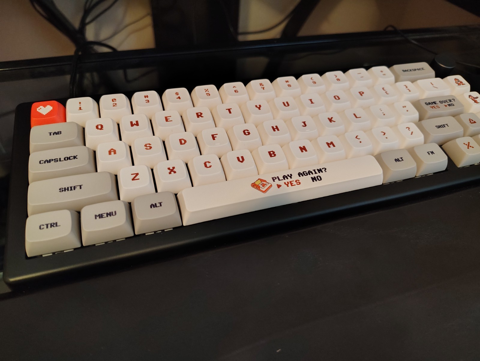 Custom K/B GMK67 Gateron Milky Yellow Switches | modded Zuoya, Blk (soft silent)