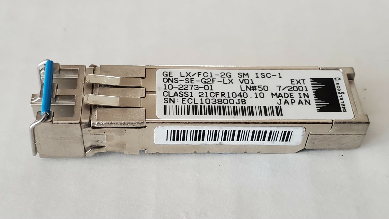 Genuine Cisco ONS-SE-G2F-LX SFP Transceiver Module 10-2273-01