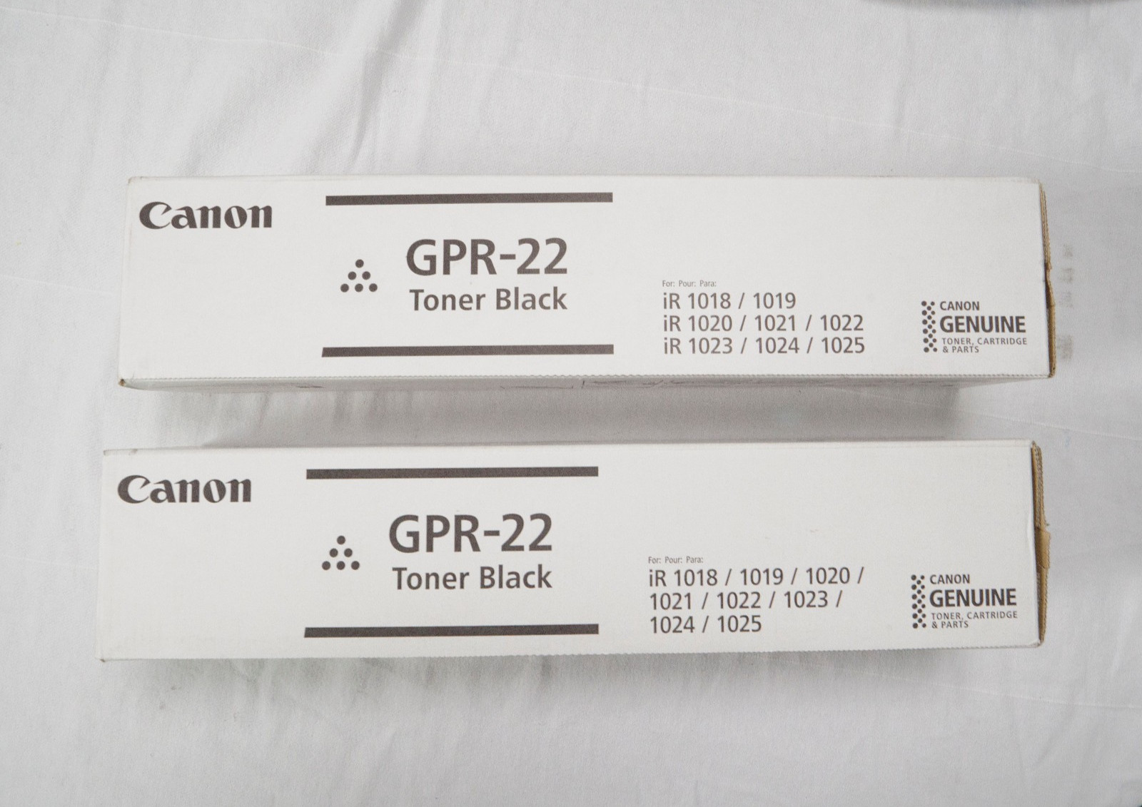 2x Canon GPR-22 Black Toner Cartidges - NEW IN BOX - #0386B003 - AA , expired