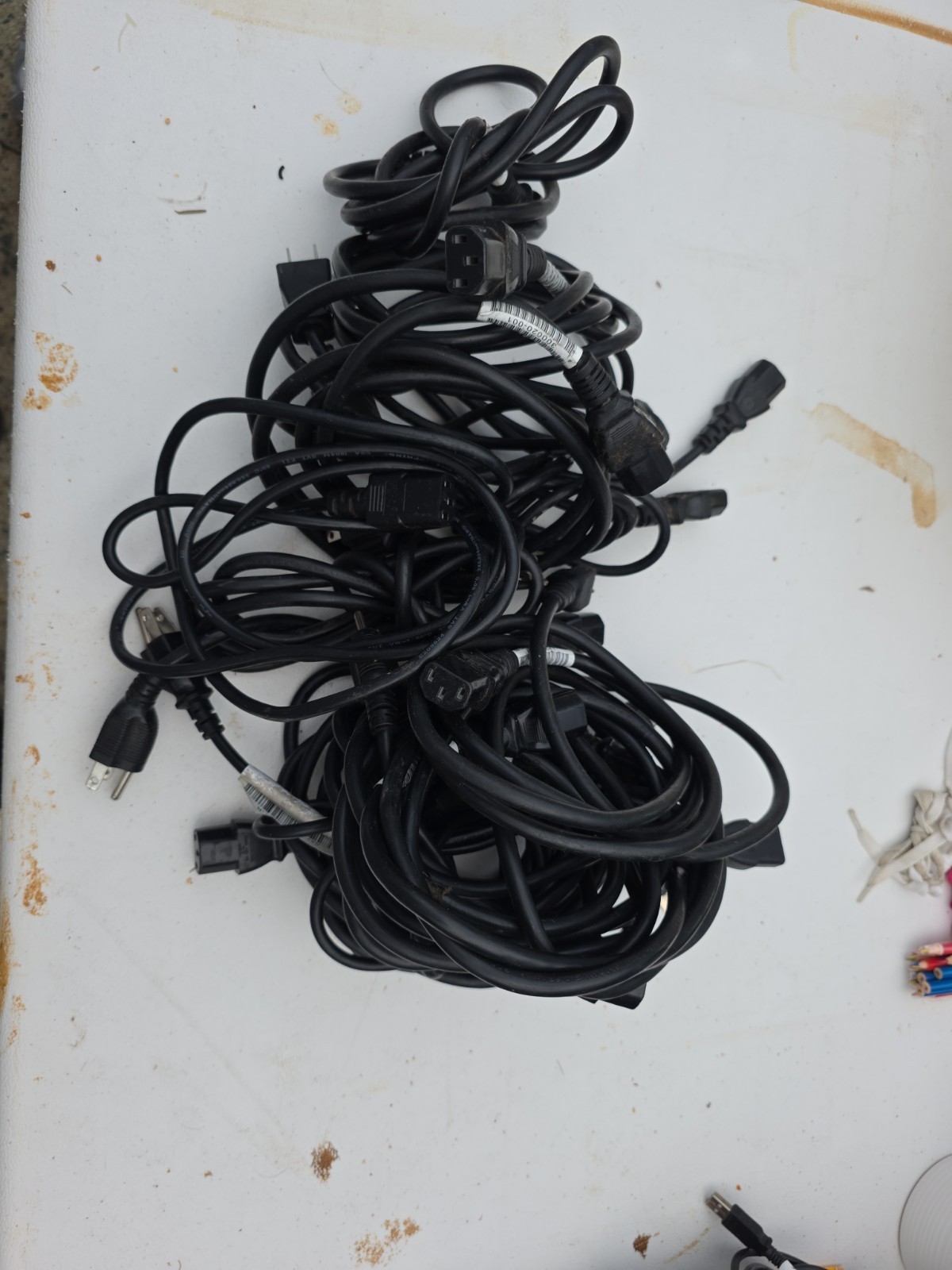 Lot Of 15 PC Power Cables
