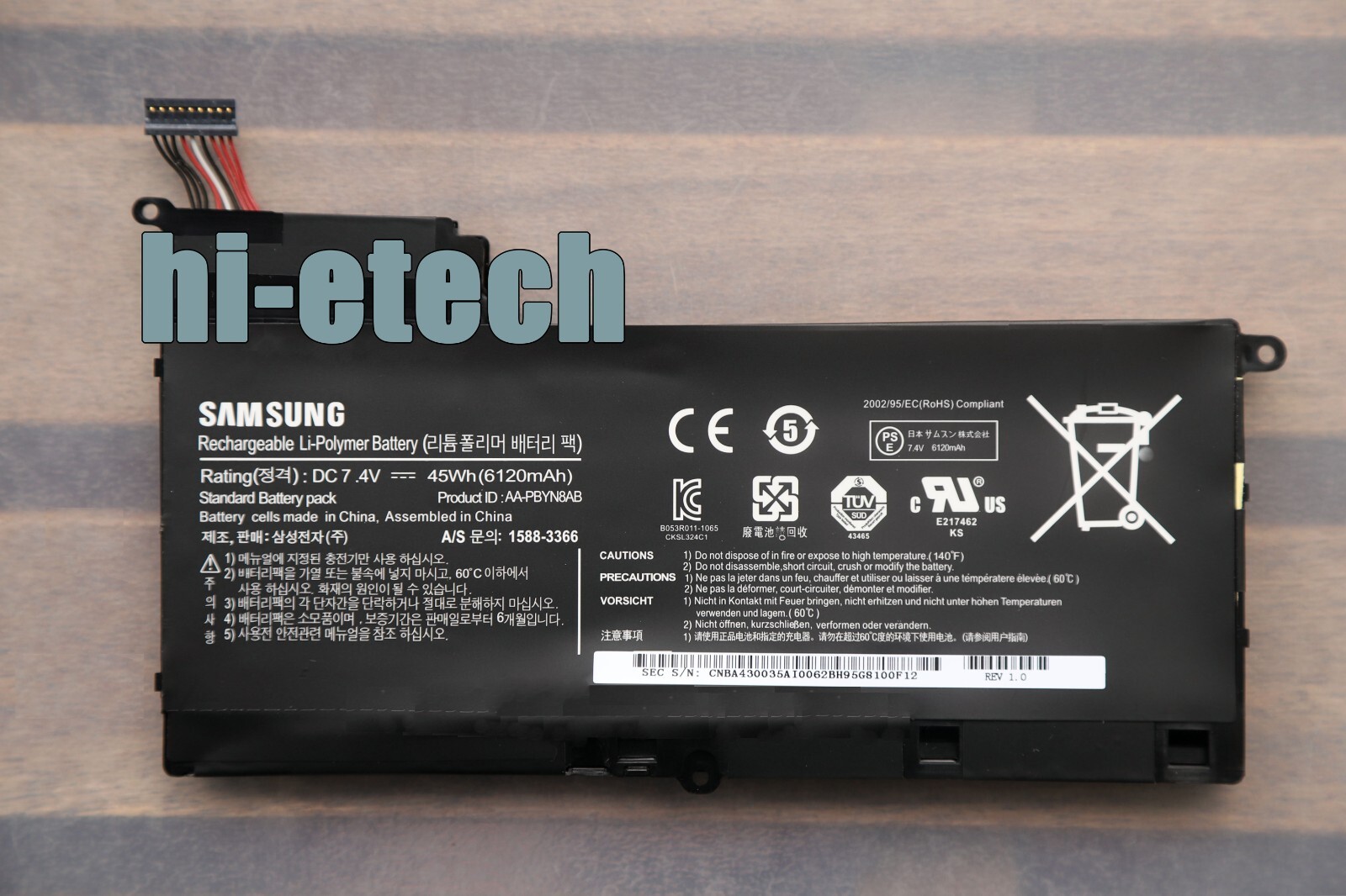 Genuine AA-PBYN8AB 45Wh Battery for Samsung NP530U4B 530U4C 535U4C 530U4C-A01