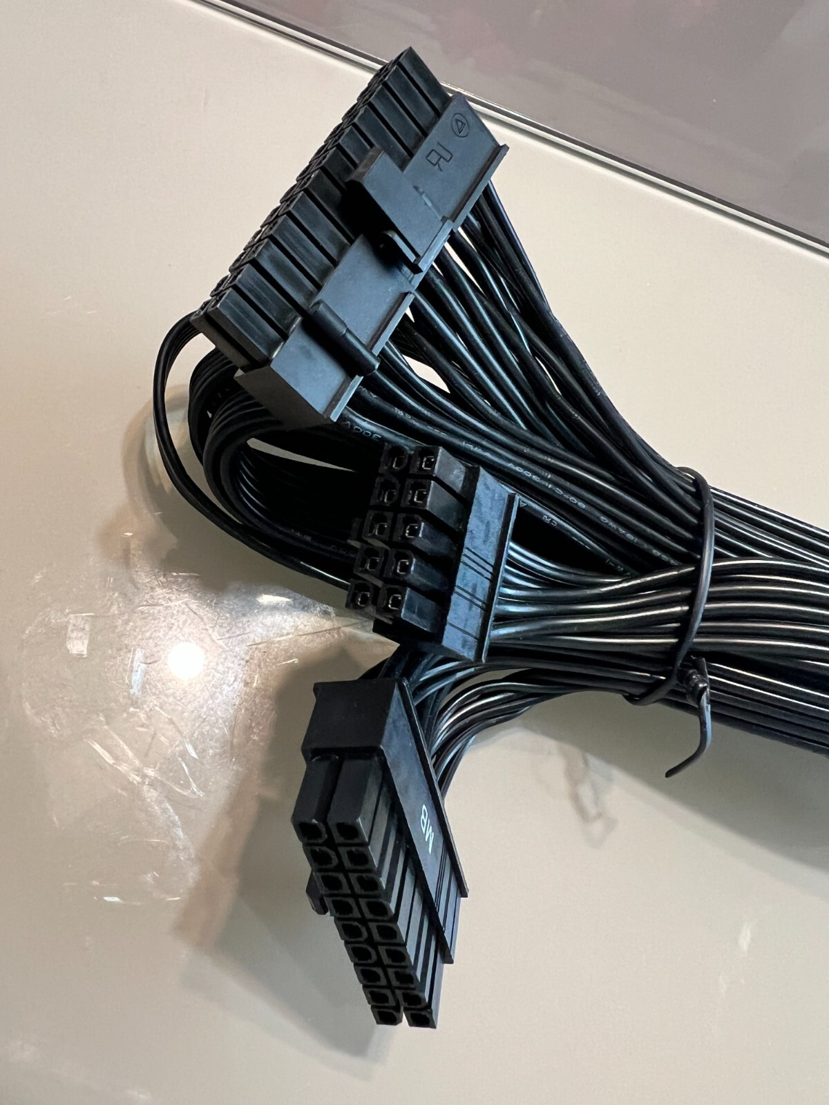 EVGA SUPERNOVA G2 G3 G5 GA  18 PIN + 10 PIN to 24 PIN MOTHER BOARD POWER CABLE