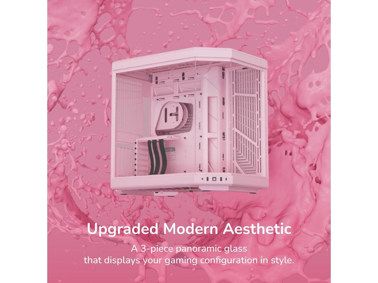 CS-HYTE-Y70-SM Strawberry Milk ABS / Steel / Tempered Glass Dual Chamber HYTE