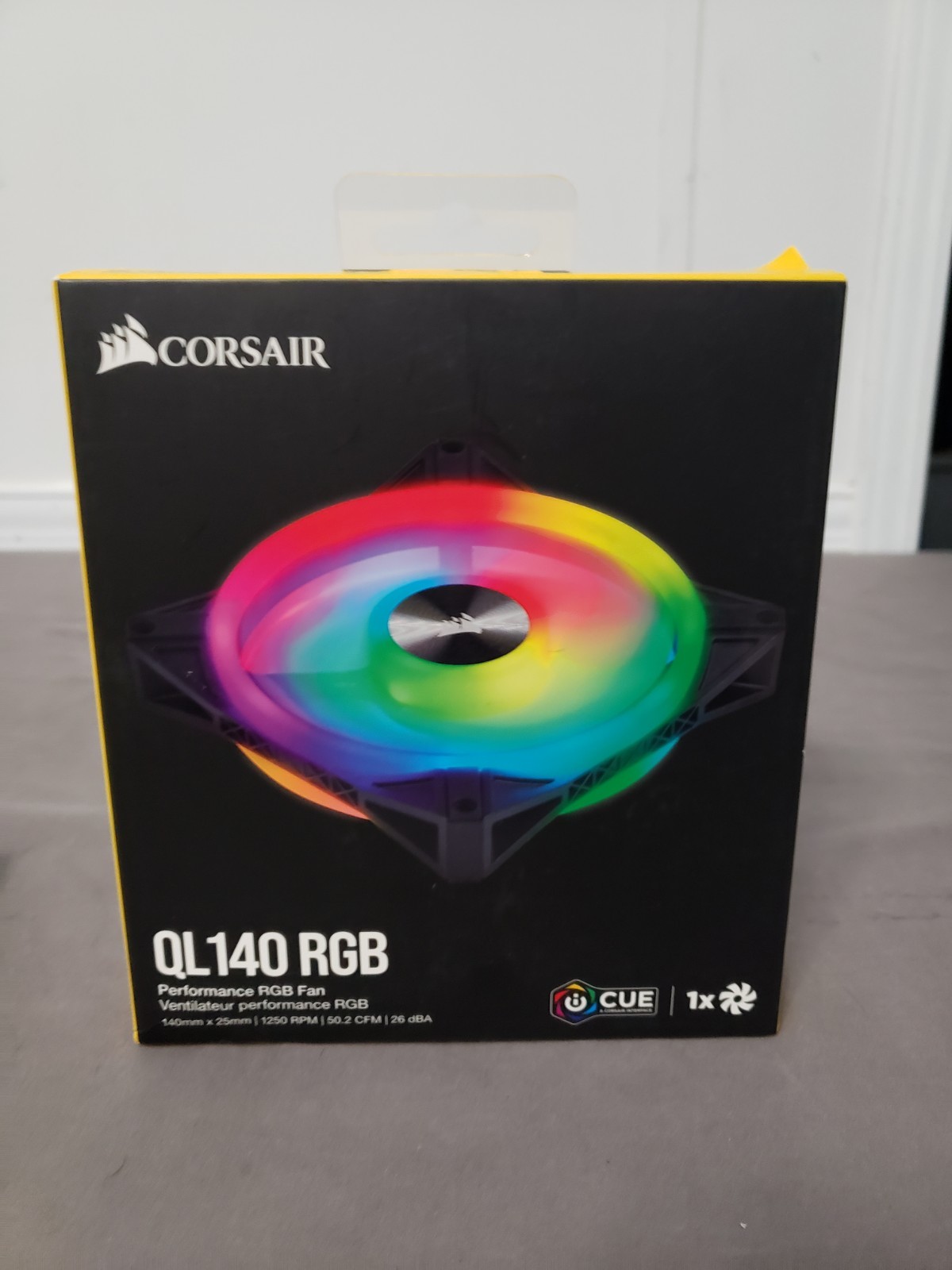 Corsair QL140 RGB 140mm PWM Performance RGB Fan iCUE CO-9050099-WW