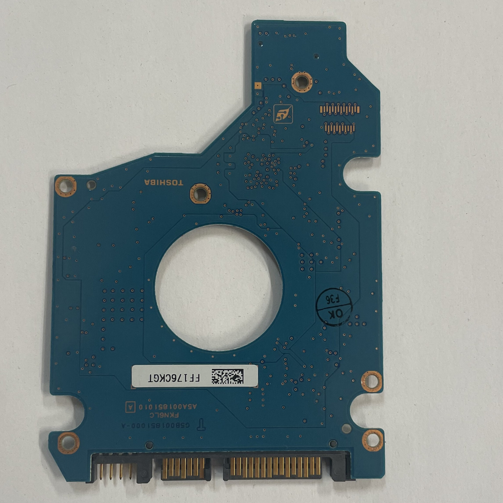 Toshiba MK8037GSX 2.5" SATA HDD PCB Board HDD2D61 G5B001851000-A 020 C0/DL232C