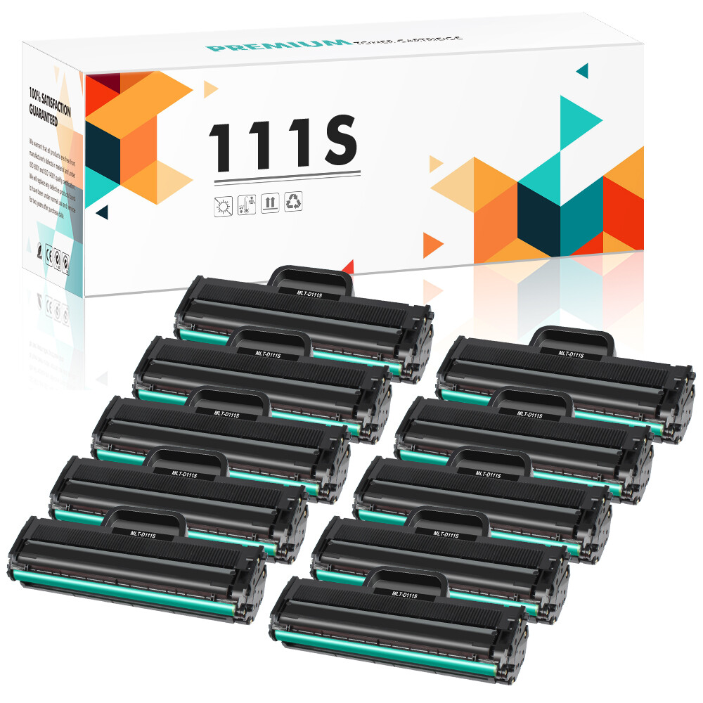 10 PK Toner Cartridges for Samsung Xpress MLT-D111S MLTD111S 111S M2022W M2070W
