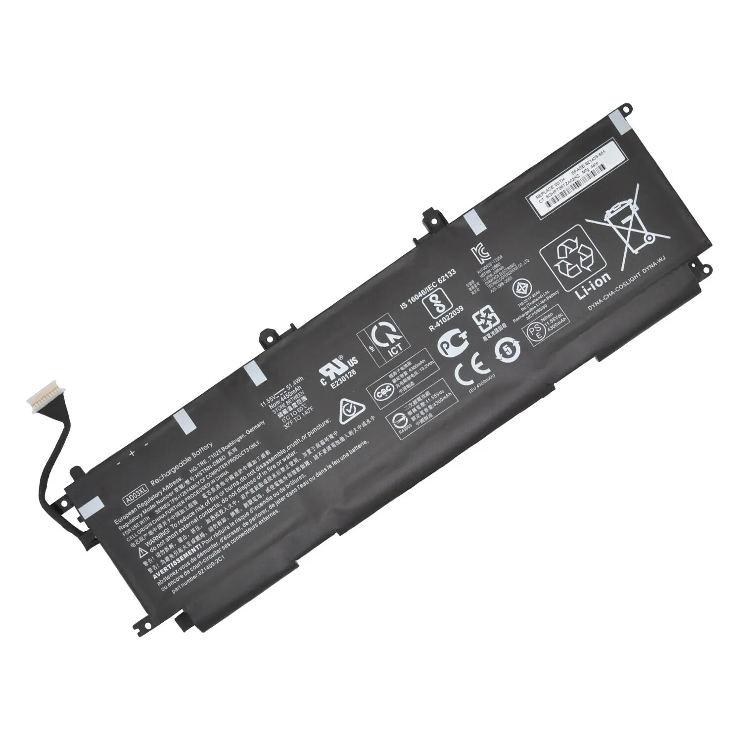 Genuine AD03XL Battery fr HP Envy 13-AD141NG AD017TX 105TX HSTNN-DB8D 921439-855