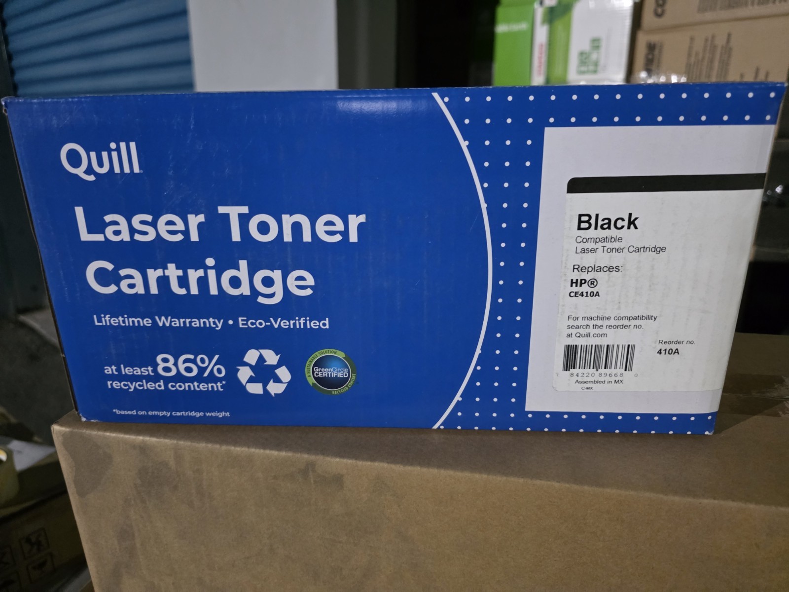 Quill Compatible With HP Laser Toner CE410A Black Toner Cartridge 