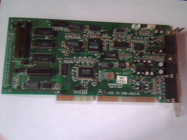 MediaVision IXW-JAZZ16 ISA Sound Card Vintage MVA416 Mitsumi Sony Panasonic 