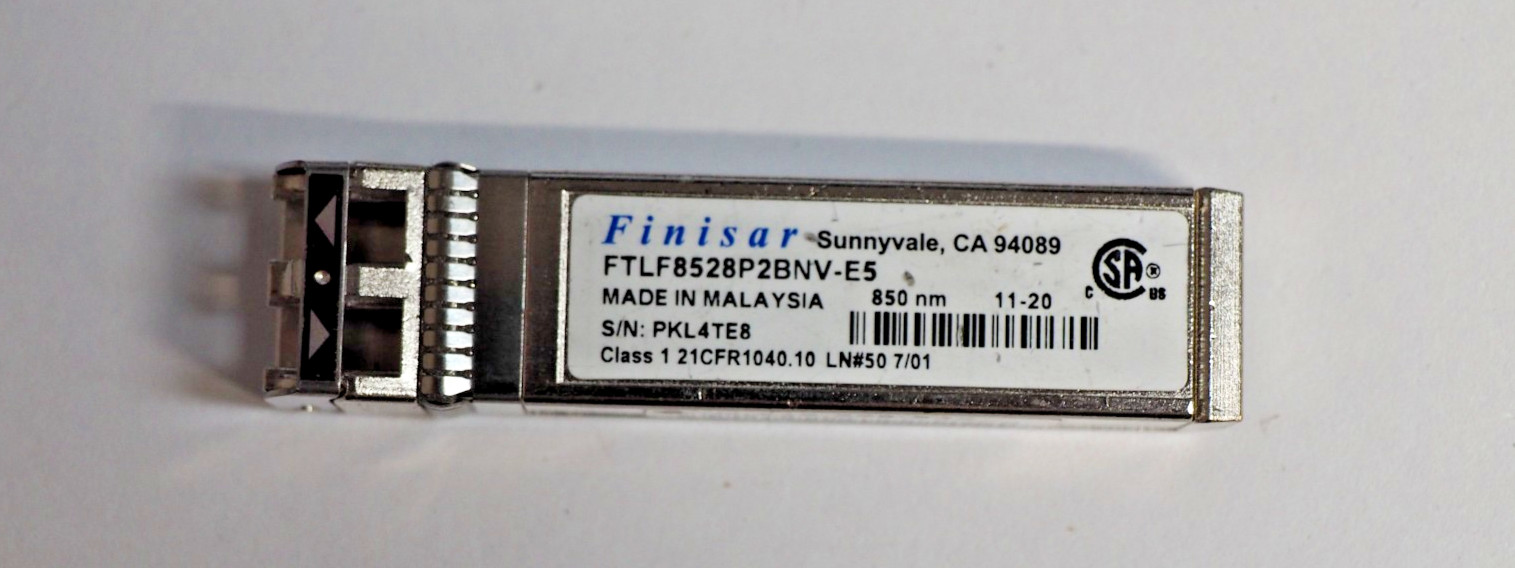 Lot of*28 Finisar FTLF8528P2BNV-E5 8Gb SWL SFP+ 850nm 150m Optical Transceiver