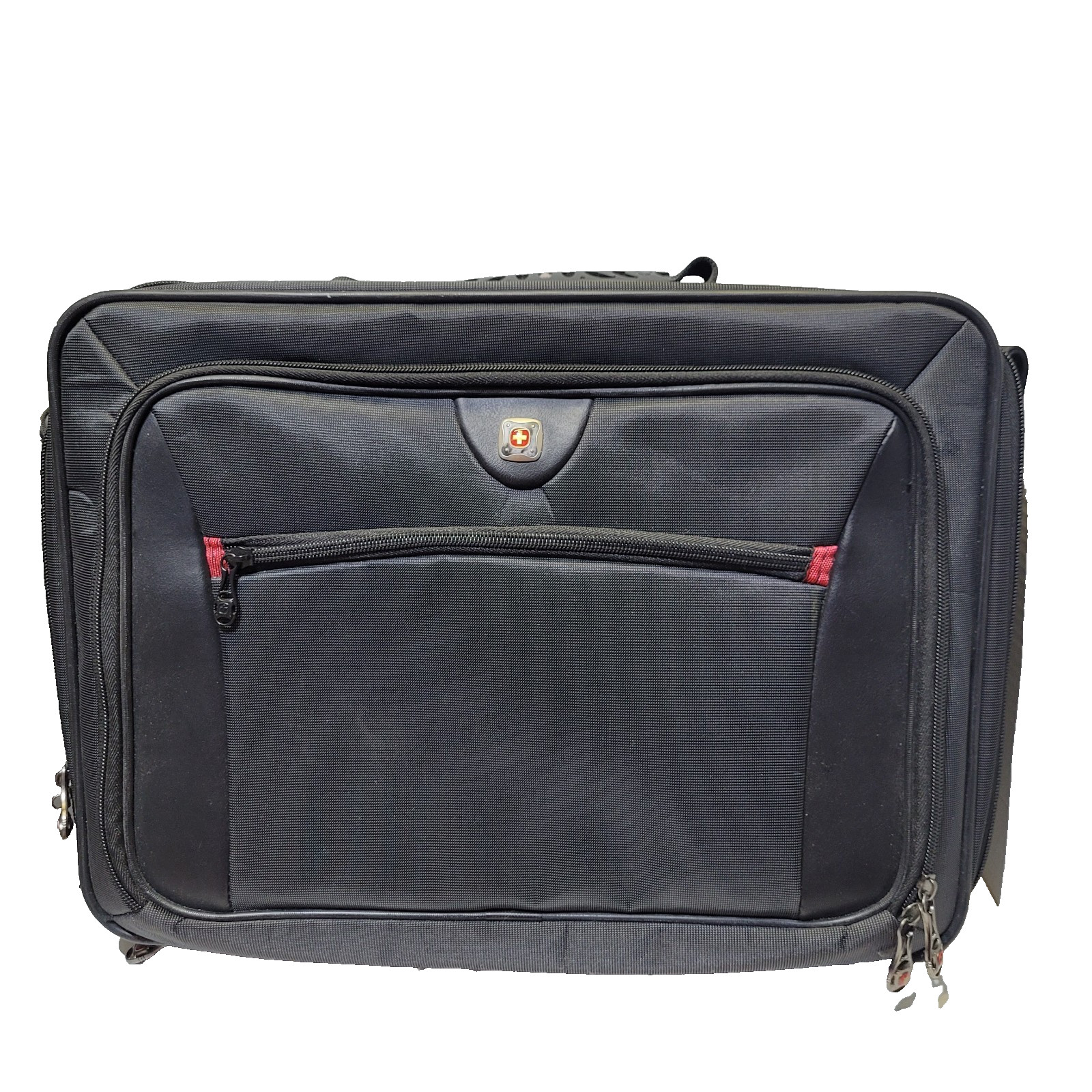 SwissGear Laptop Messenger Bag Gray Crossbody 18" Multiple Pockets Zip