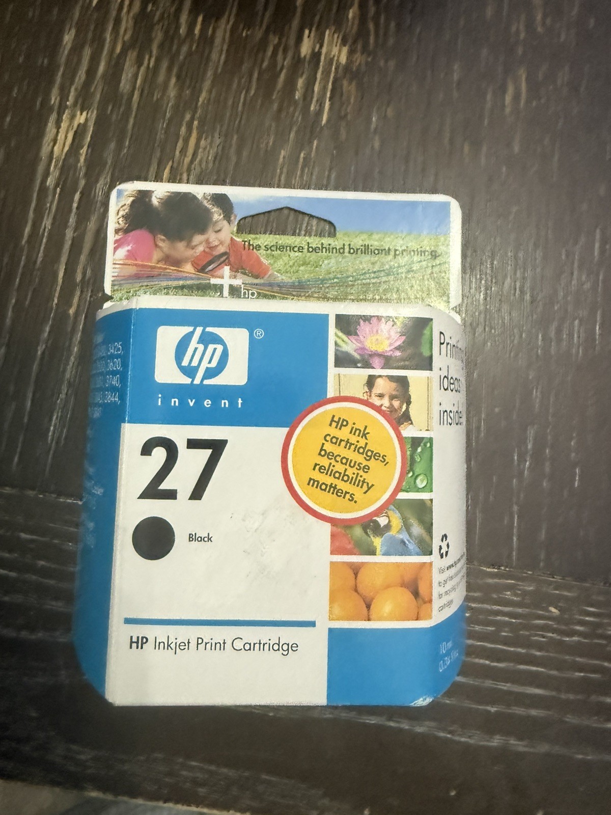 New Genuine HP 27 Black Ink Cartridge Toner C8727AN OEM Sealed