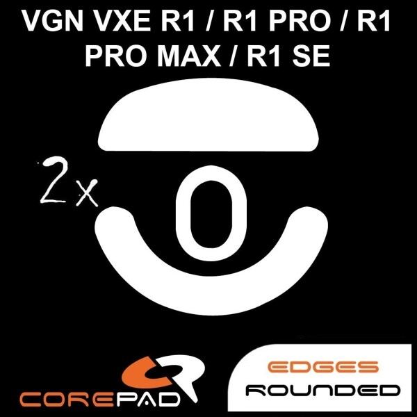 Corepad Skatez VGN VXE Dragonfly R1 Replacement Mouse Feet Hyperglides Teflon