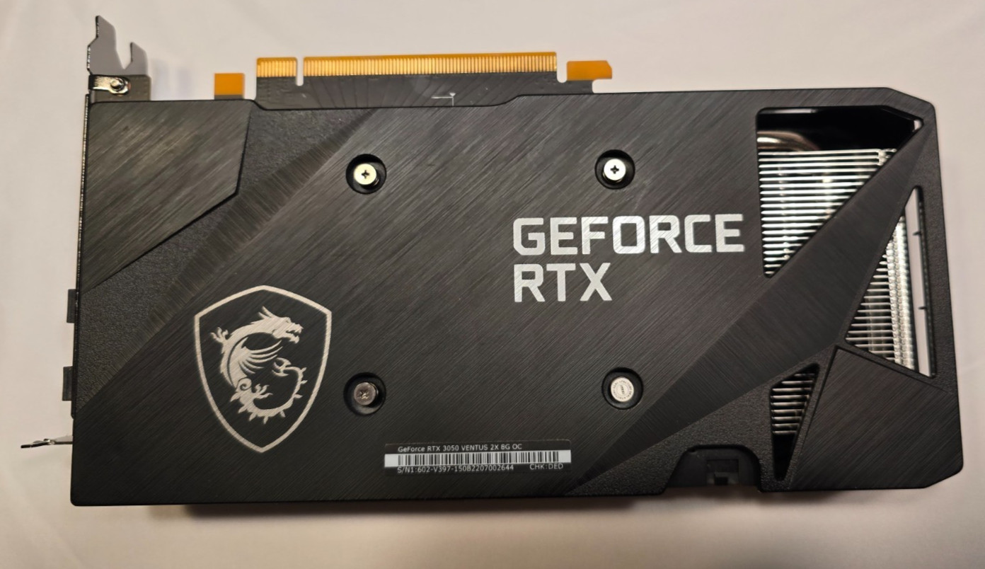 MSI GeForce RTX 3050 VENTUS 2X 8G OC 8GB GDDR6 Graphics Card PCIe 4.0 Gaming GPU