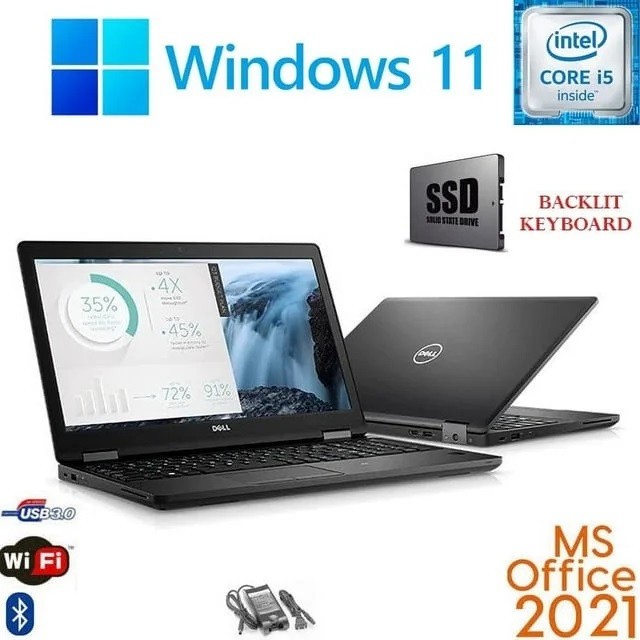 Dell Latitude 7490 Intel Core i5 256G Windows 11 Wifi BT MS Office 21 Laptop