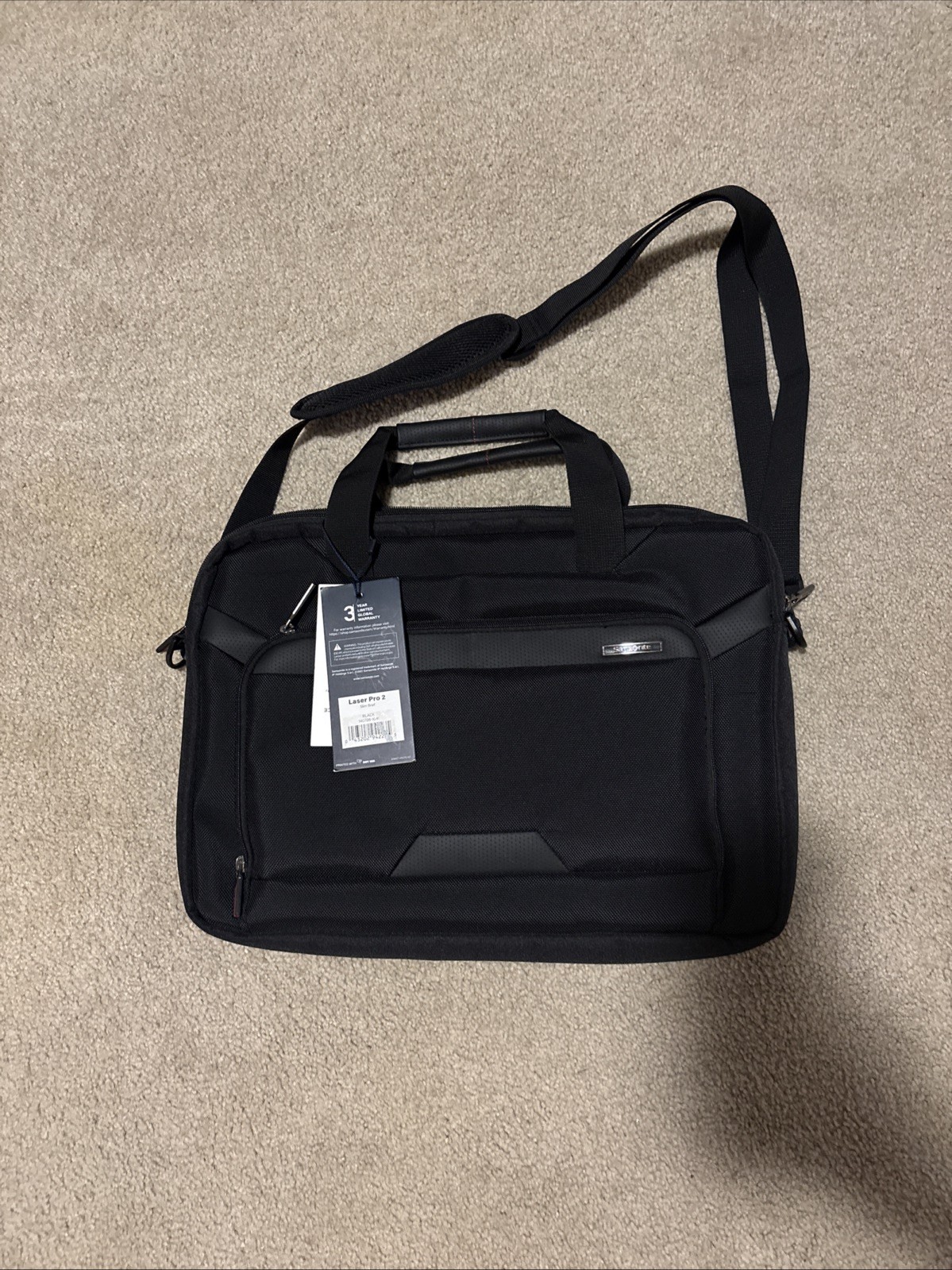 Samsonite Laser Pro 2 Slim Brief Laptop Bag For 17.3" Laptop With Tablet Pocket