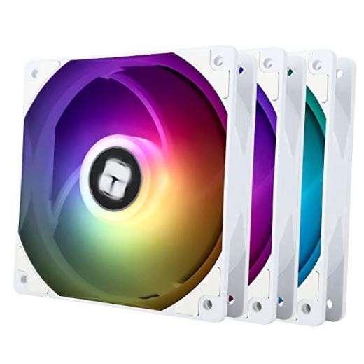 TL-C12C-S X3 CPU Fan 120mm ARGB Case Cooler Fan, 4pin PWM Silent TL-C12CW-S X3