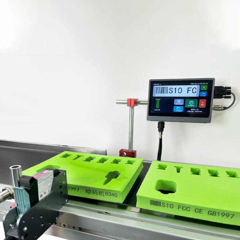S10 Industrial automatic online continuous inkjet printer without conveyor