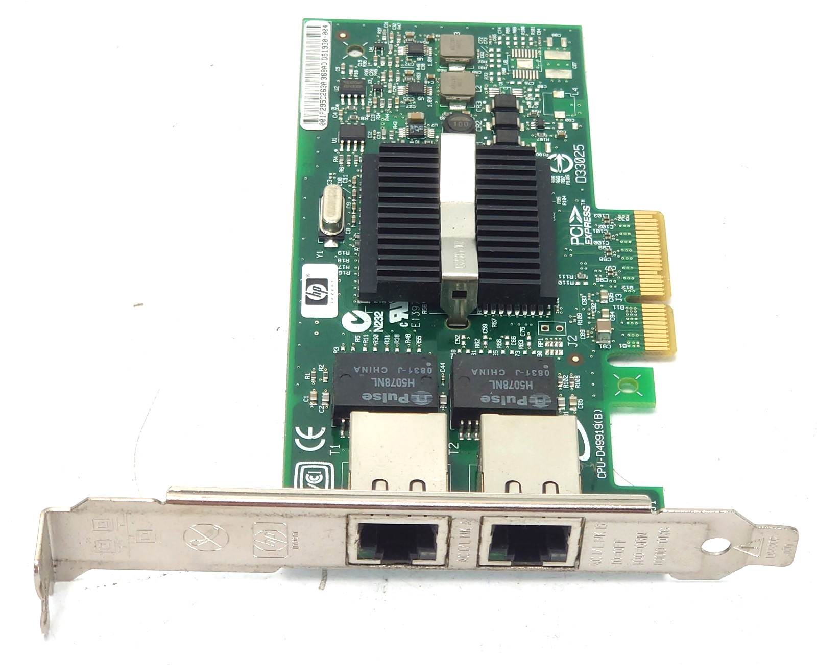 HP NC360T | HSTNS-BN16 412651-001 | Dual Port PCI-E Gigabit Card Full Profile