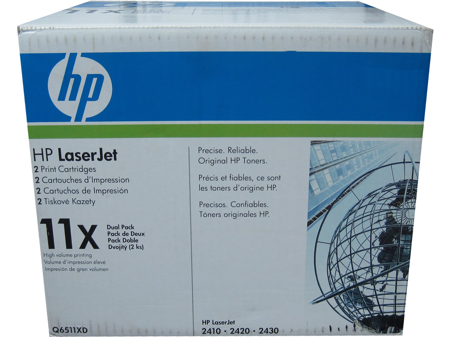 HP Q6511XD Q6511X (11X) Black High Yield Toner Cartridges Dual Pack Genuine OEM