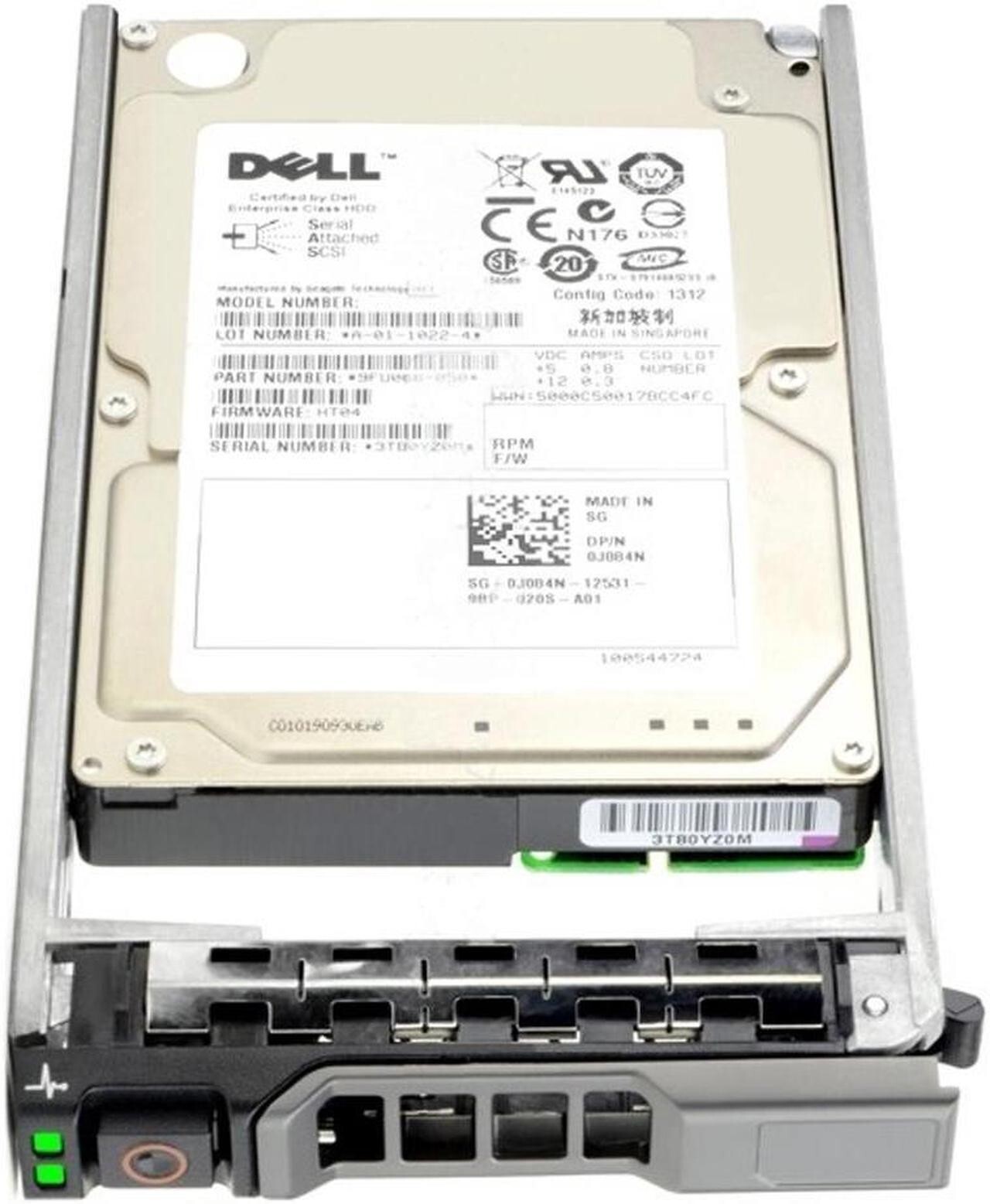 DELL ST9300605SS 300GB 10K 2.5" SAS SFF HDD 0745GC 745GC 9TE066-150 W/ TRAY USA