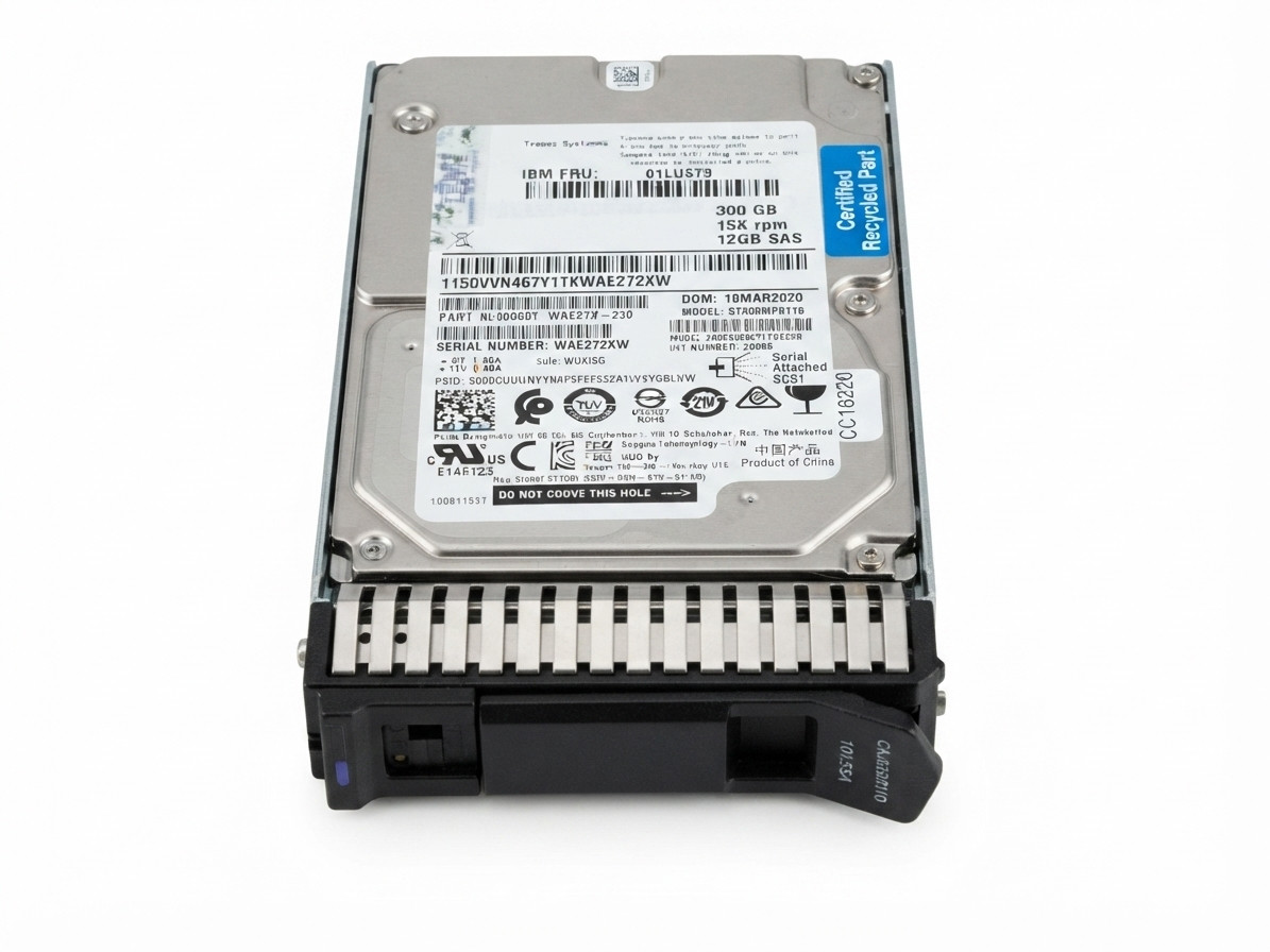 IBM 01LU579 300GB High-Performance 15K SAS SFF-3 4K SSD Internal Hard Disk Drive
