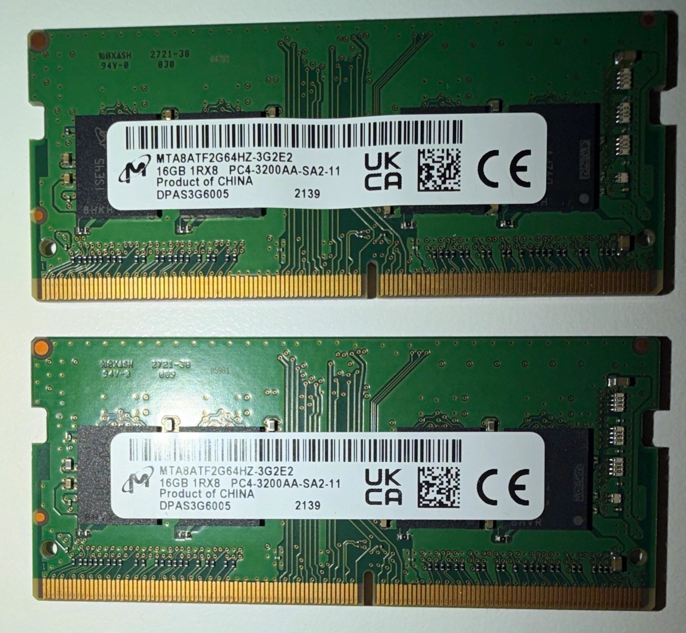 Micron 32GB (2x16GB) DDR4-3200 PC4-3200AA 260-Pin SO-DIMM RAM