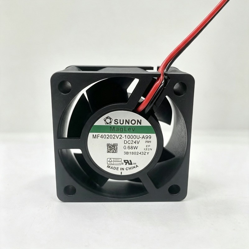 For SUNON MF40202V2-1000U-A99 4020 DC24V 0.68W 4CM 2-Wire Cooling Fan
