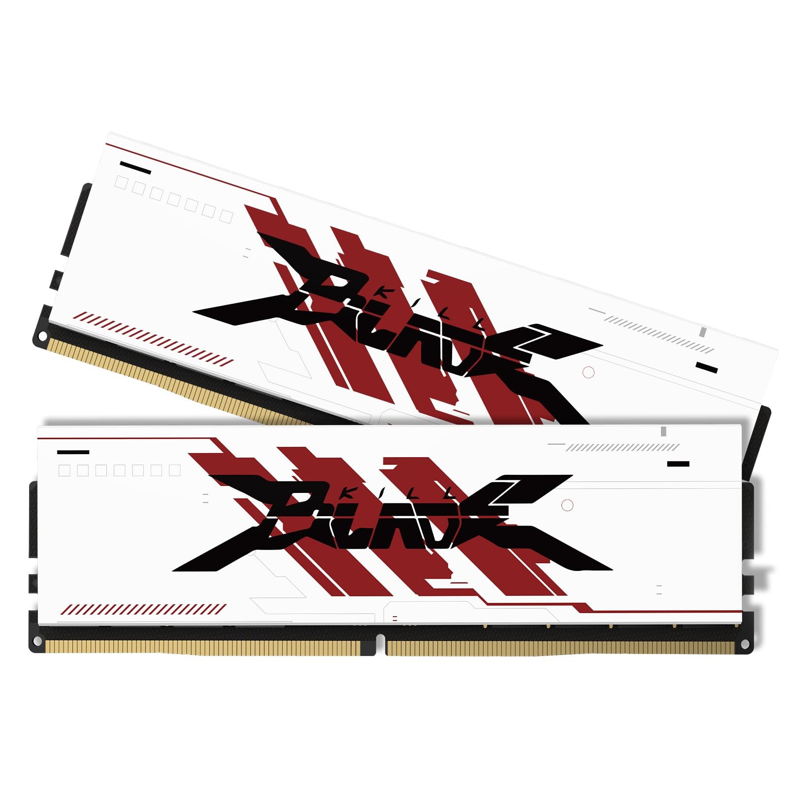 PUSKILL 32GB Kit (2x16GB) DDR4 RAM 3200MHz PC4-25600 (2x16GB), White