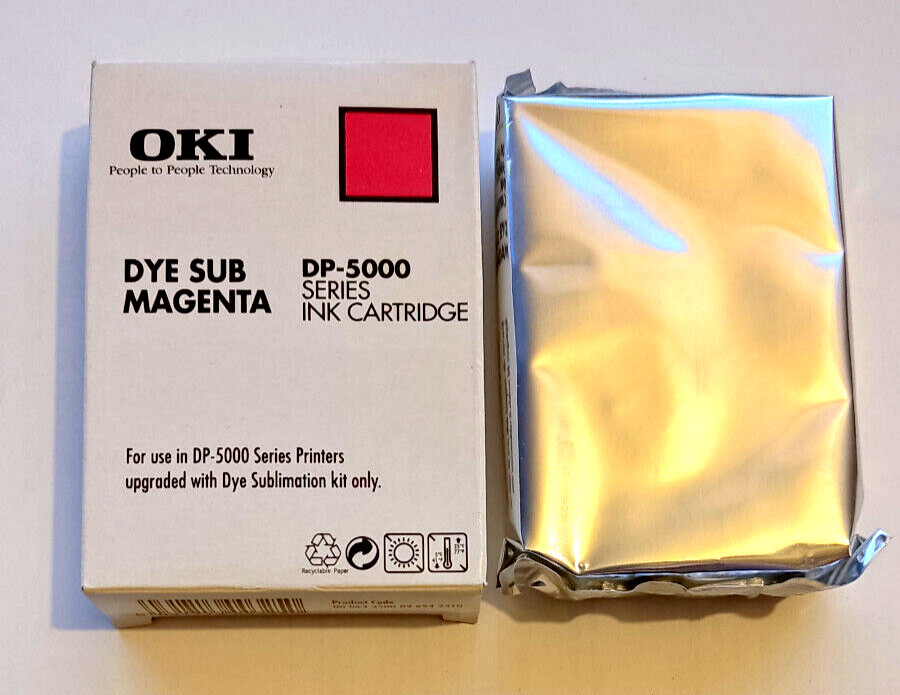 1x OKI DP-5000 series ink cartridge DYE SUB MAGENTA cassette ribbon