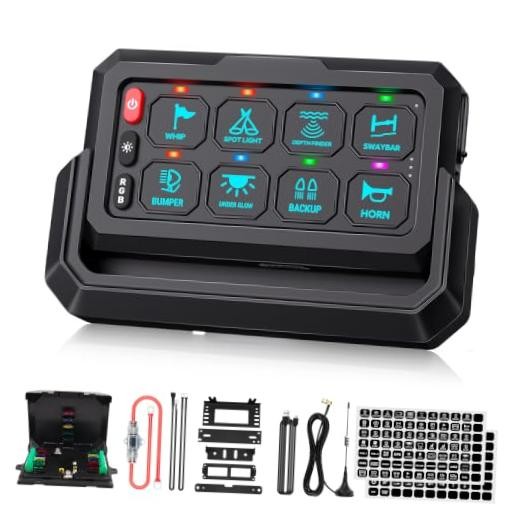 8 Gang Wireless Switch Panel - Universal 328FT Remote Control Box - 8 Gang