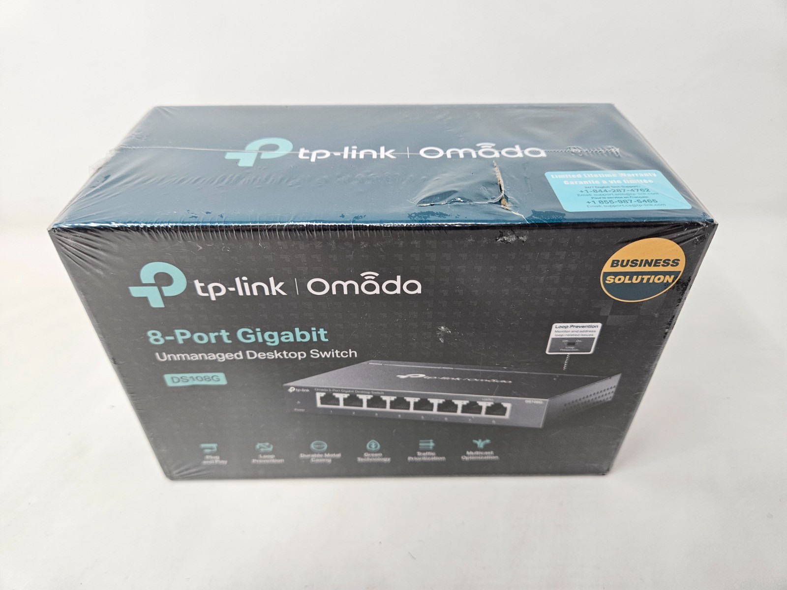 TP-Link Omada 8-Port Unmanaged Desktop Switch DS108G