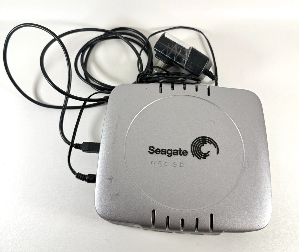 Seagate Custom 750GB External Hard Drive  USB / Firewire Storage TESTED WORKING