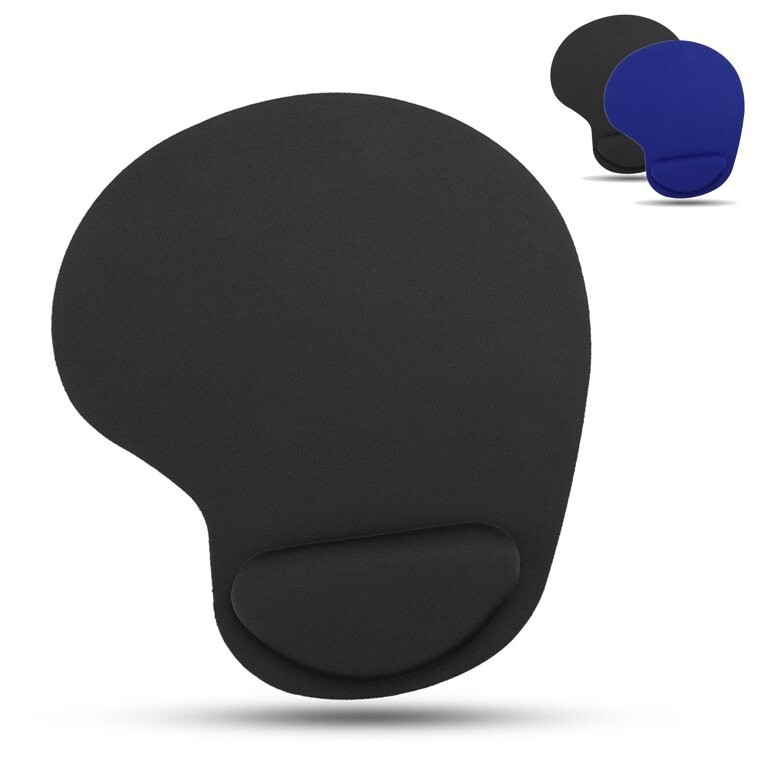 Alfombra Para Mosue De Computadora Ergonomica Alfombrilla De Raton Pc-Negro